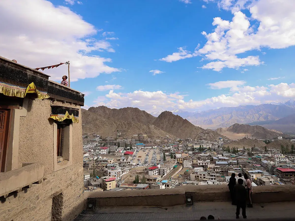 Scenic view of the top places to visit in Leh Ladakh with mountains and monasteries