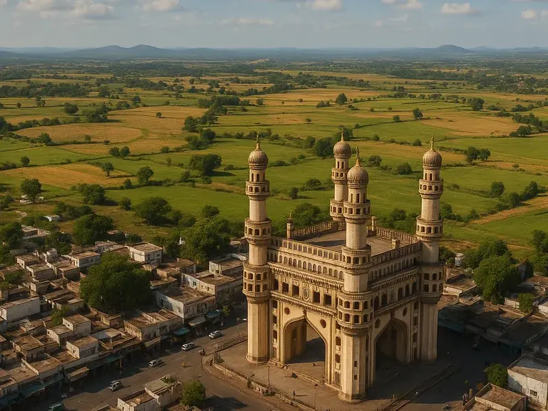 Telangana State – Charminar and Deccan Landscape